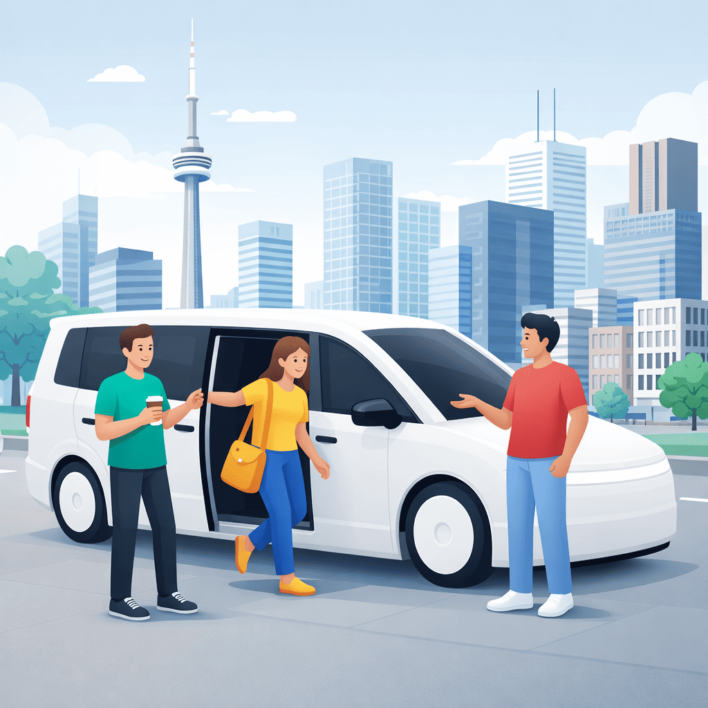 Group ride in Toronto